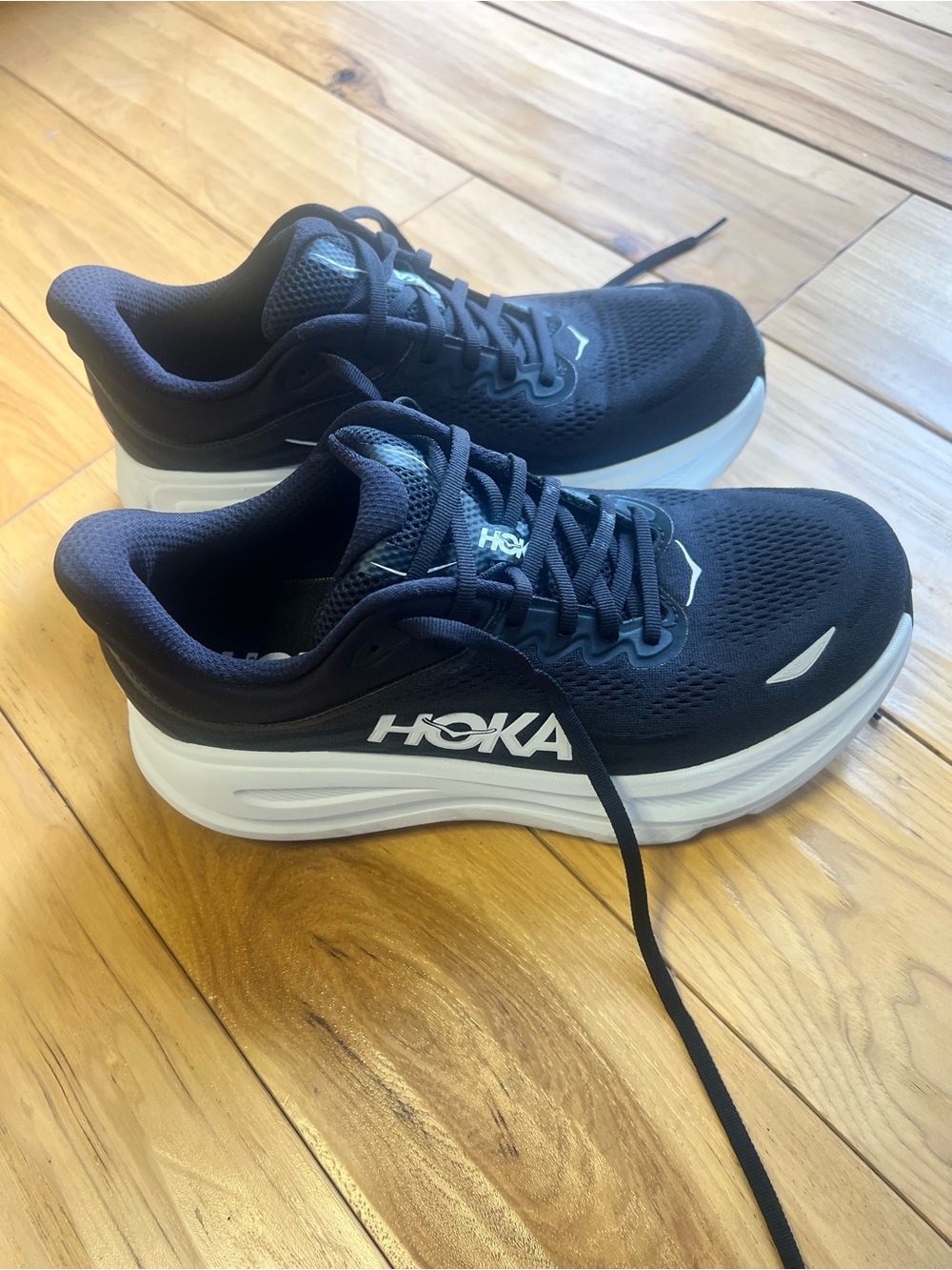 Hoka Black and White Running Shoes